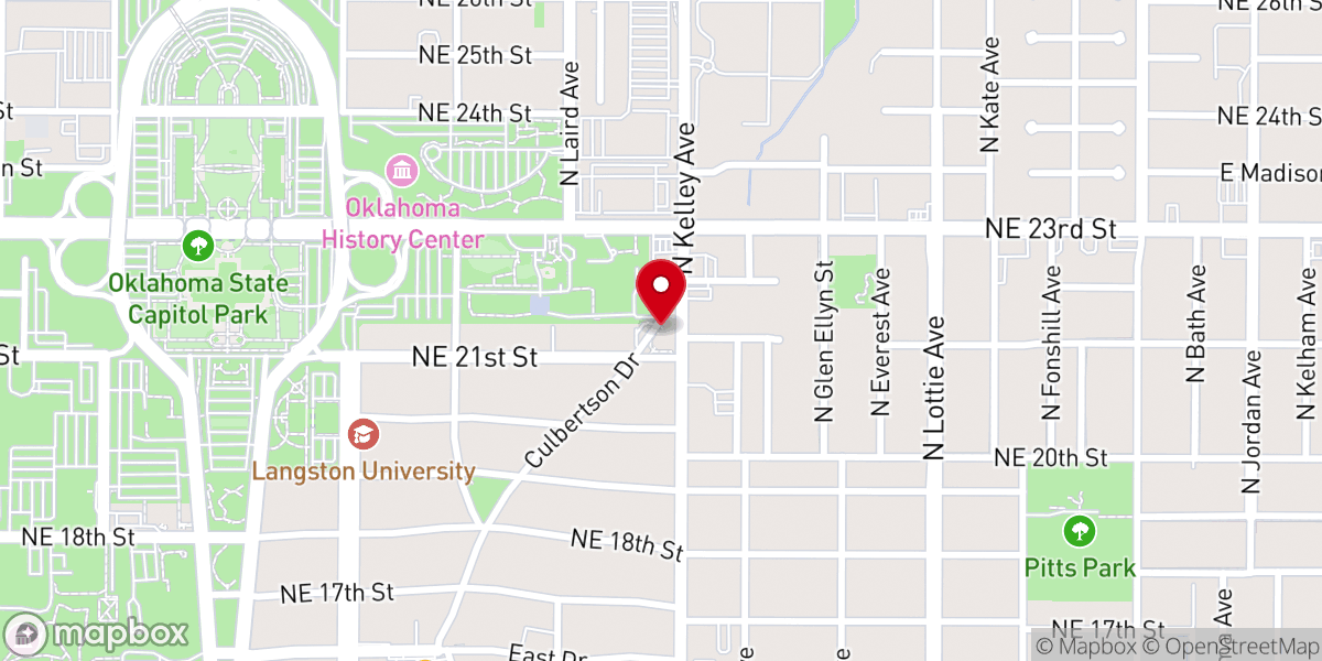 Map showing location of Voice of Praise Baptist Church