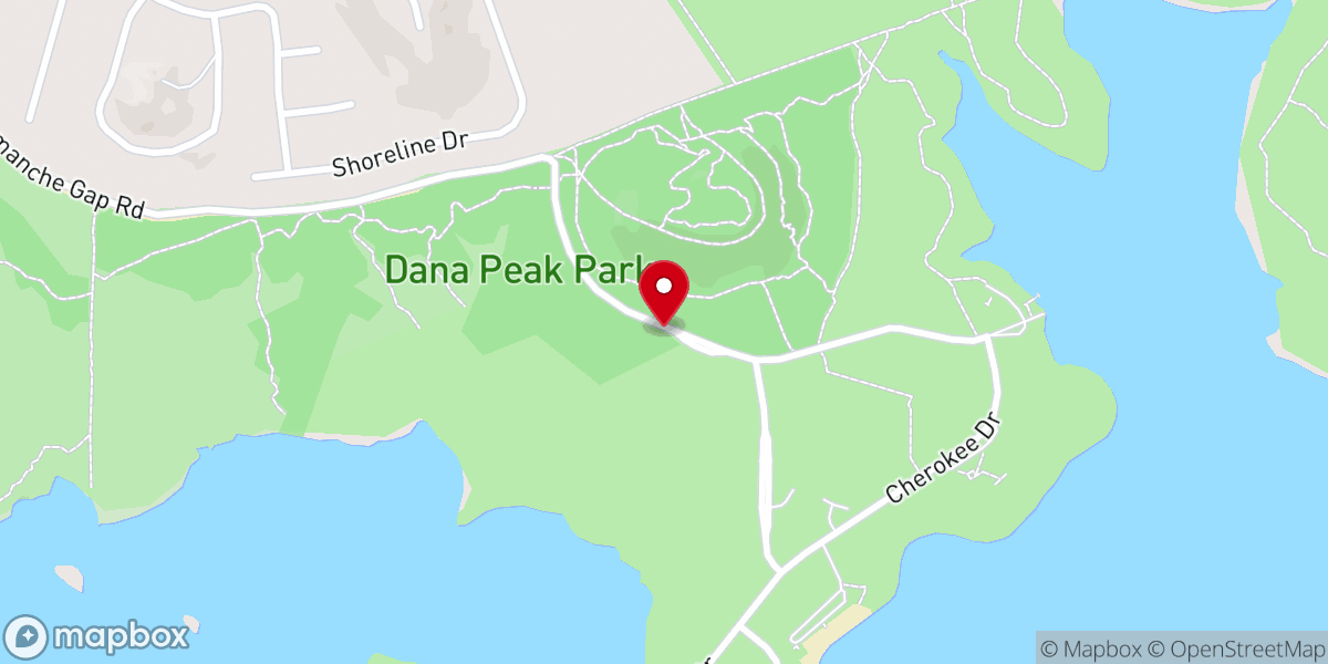 Map showing location of Dana Peak Park