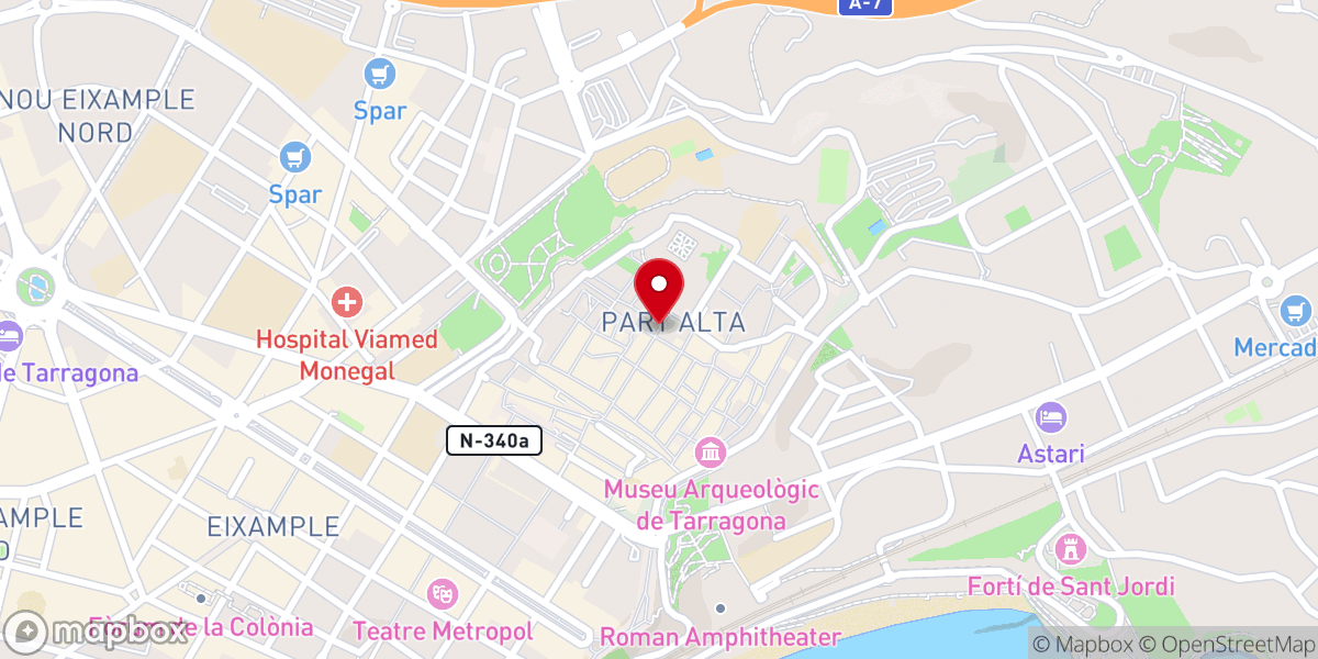 Map showing location of Escales de la Catedral