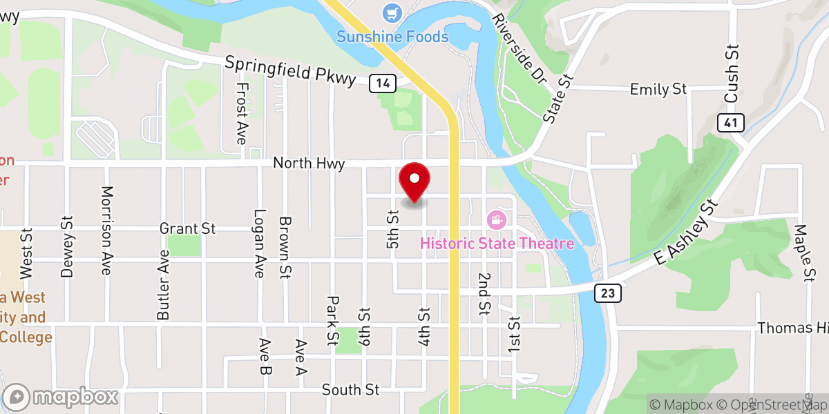 Map showing location of Sheldon Jackson Outreach Center: Jars of Clay Ministeries