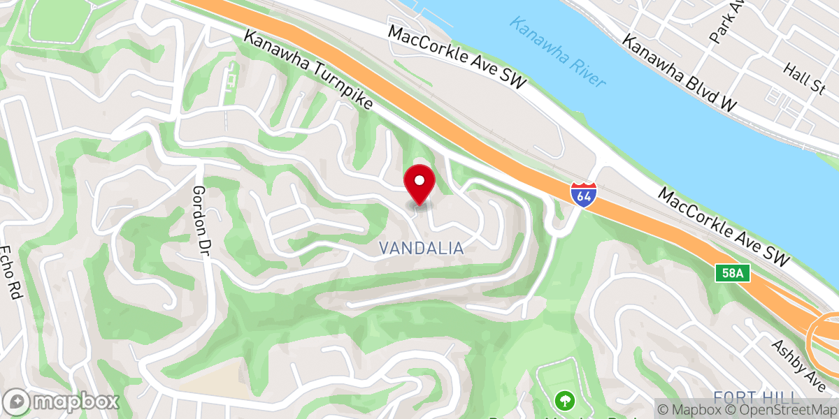 Map showing location of Providence Baptist Church