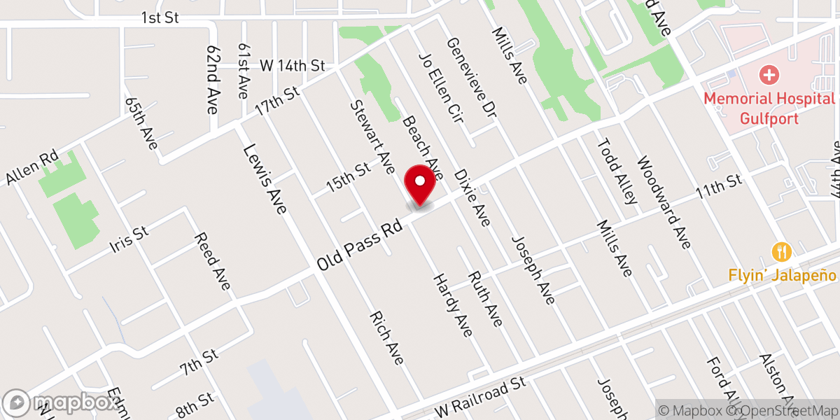 Map showing location of Grace Fellowship Church