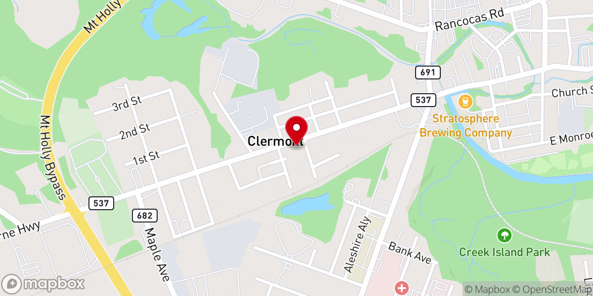 Map showing location of St Paul United Methodist Church