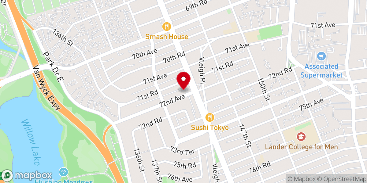 Map showing location of Sephardic Congregation-KGH