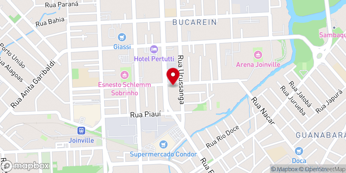 Map showing location of Igreja Evangélica Pentecostal O Brasil para Cristo em Joinville SC