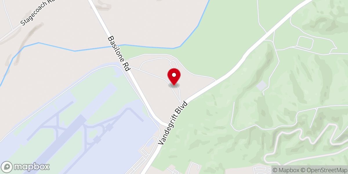 Map showing location of Ranch House Chapel