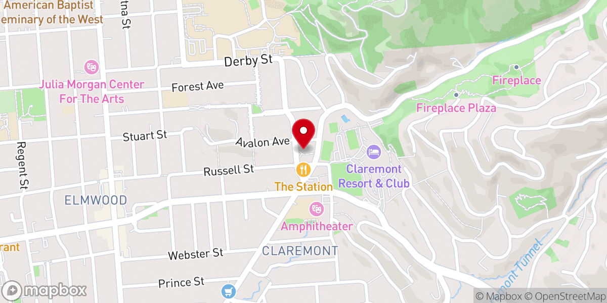 Map showing location of St. Clement's Episcopal Church