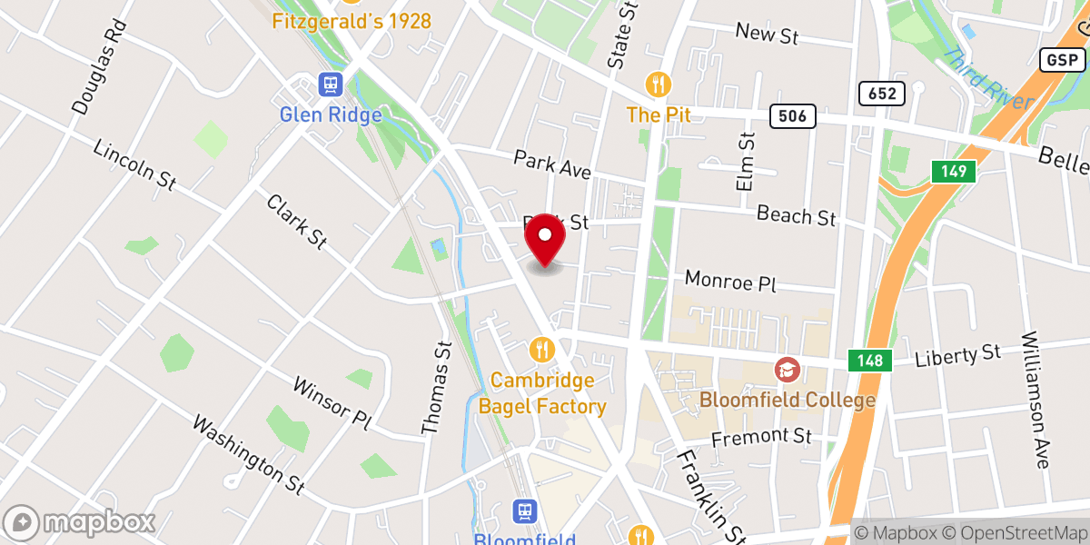 Map showing location of Sacred Heart Church Rel Edu Center