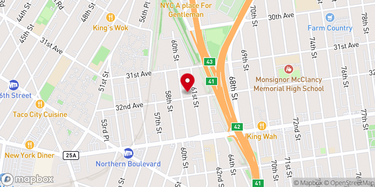 Map showing location of Corpus Christi Roman Catholic Church