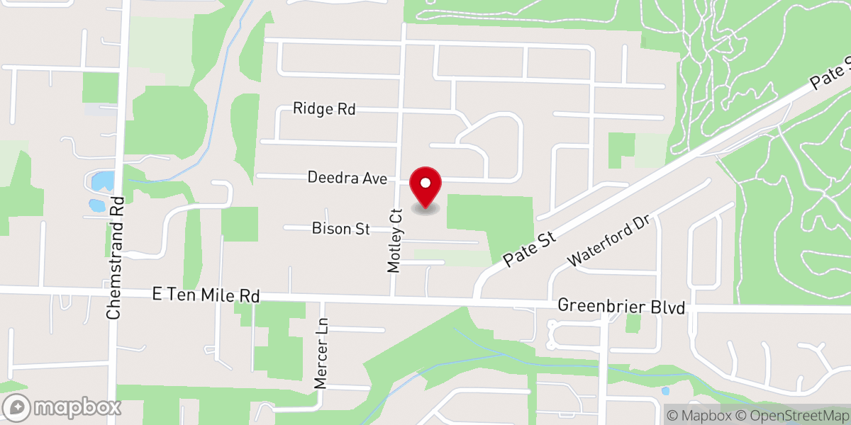 Map showing location of Calvary Chapel of Pensacola