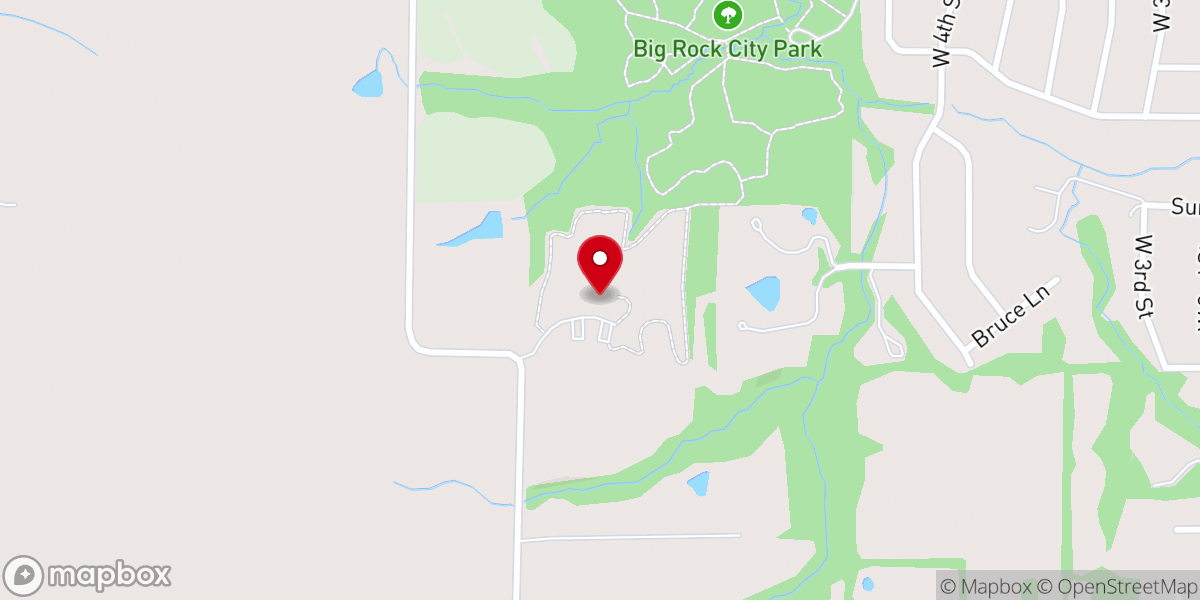 Map showing location of St Mary Catholic Church. Pella