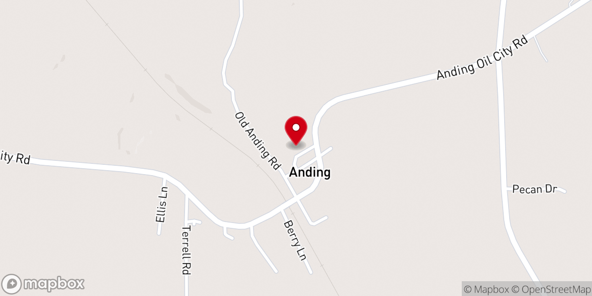 Map showing location of Old Concord Baptist Church