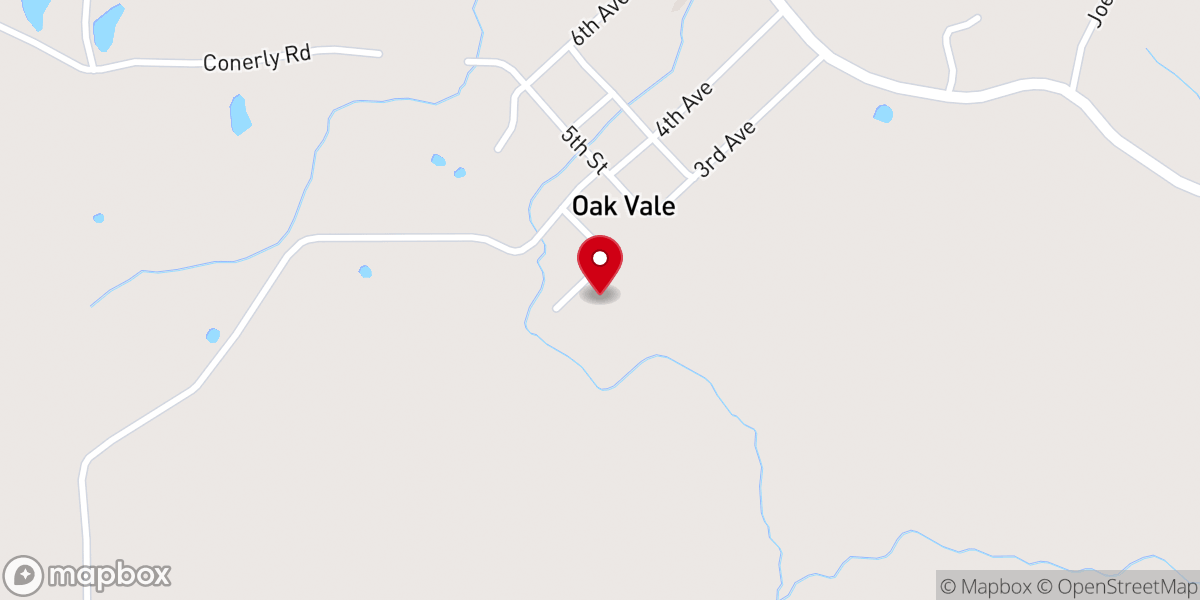 Map showing location of St James Baptist Church