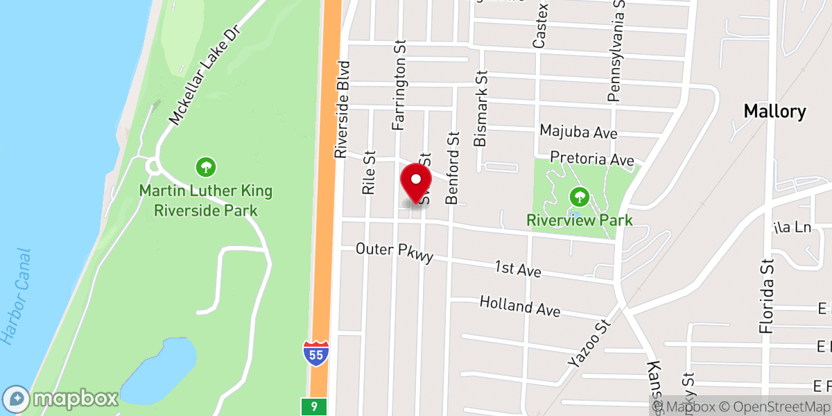 Map showing location of Jesus Is the Way Church of God in Christ