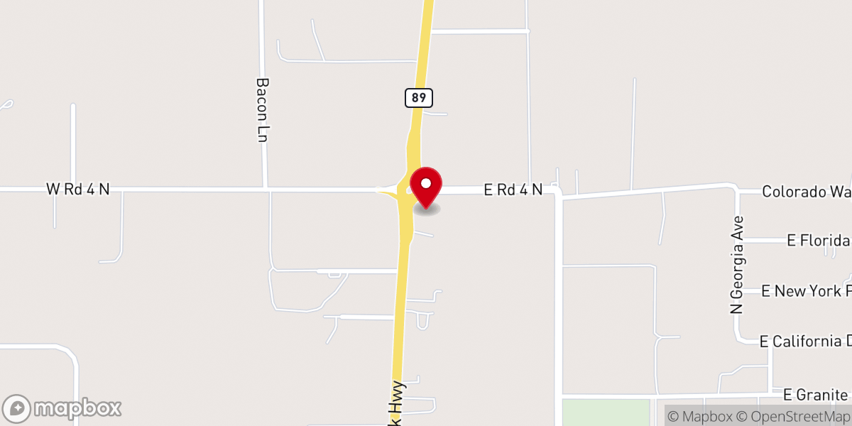 Map showing location of Chino Valley Church of the Nazarene
