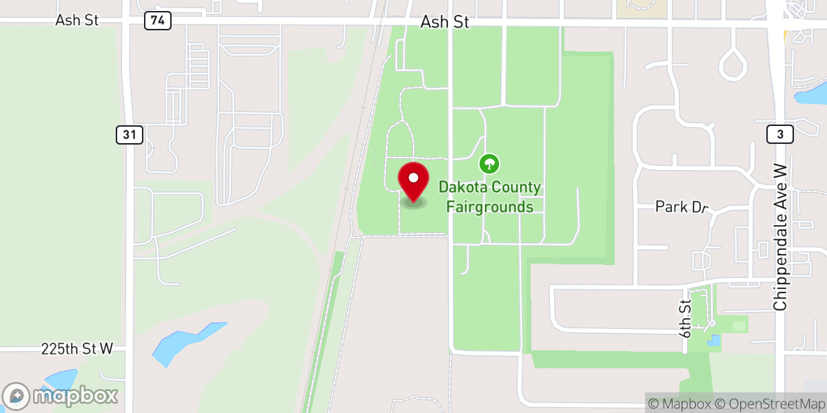 Map showing location of Middle Creek Vineyard Church
