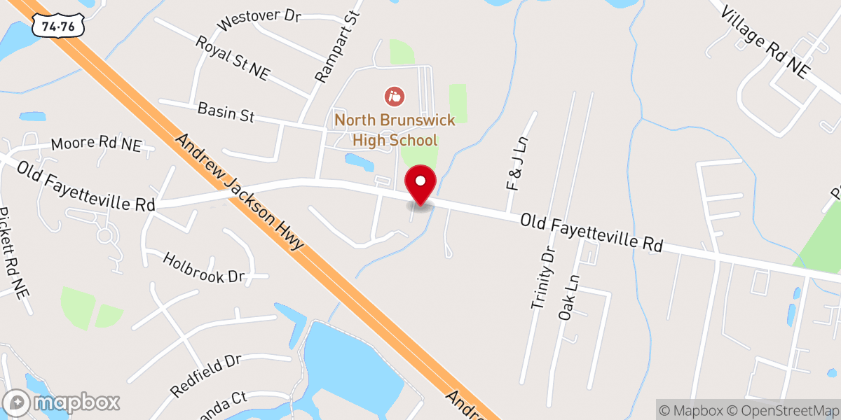 Map showing location of Hope-House of Prayer Eternally