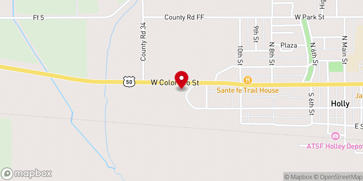 Map showing location of Church of Christ