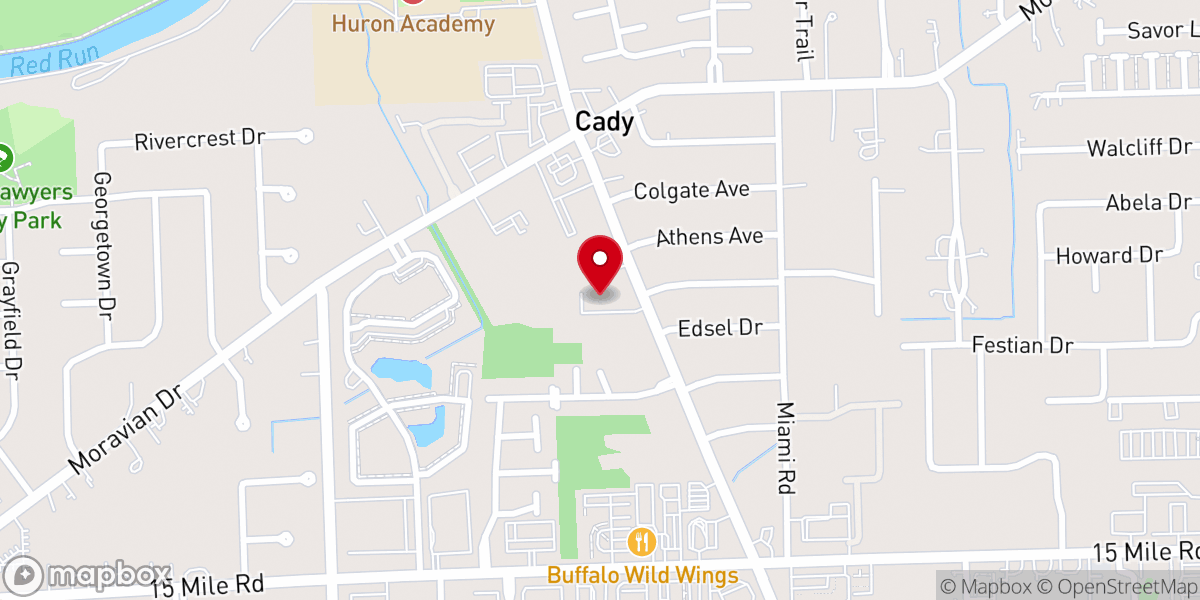 Map showing location of Joy Community Church