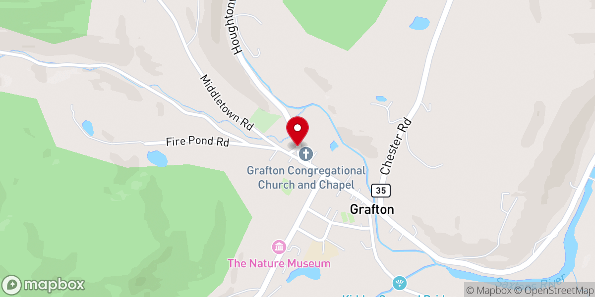 Map showing location of Grafton Congregational Church and Chapel