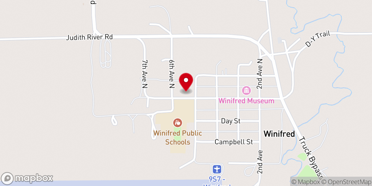 Map showing location of Holy Family Mission Church