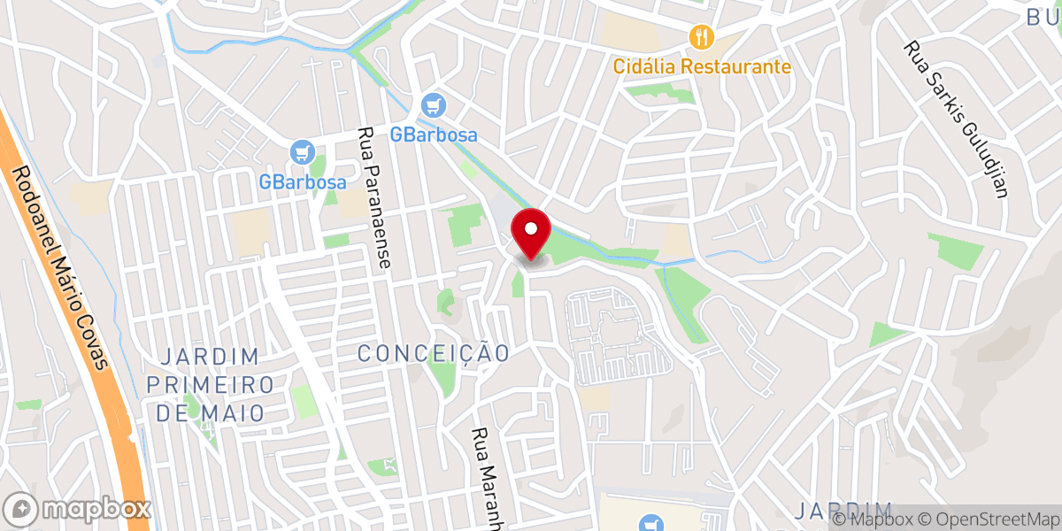 Map showing location of IEMB (Igreja Evangélica Ministério Brasileiro)