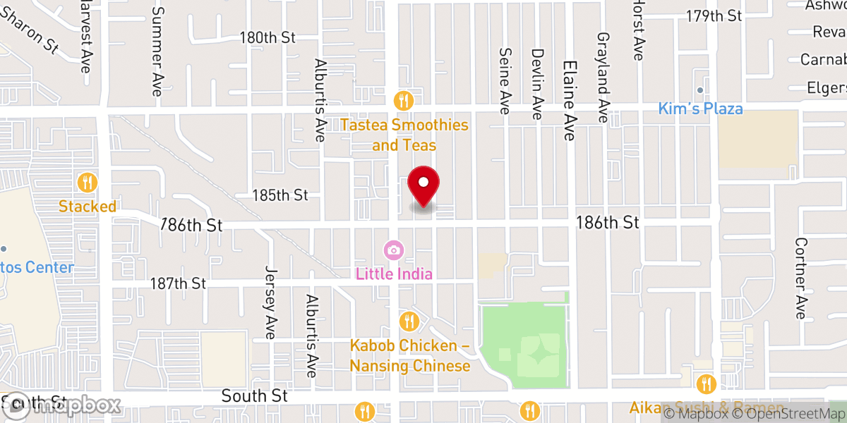 Map showing location of Artesia Cerritos United Methodist Church