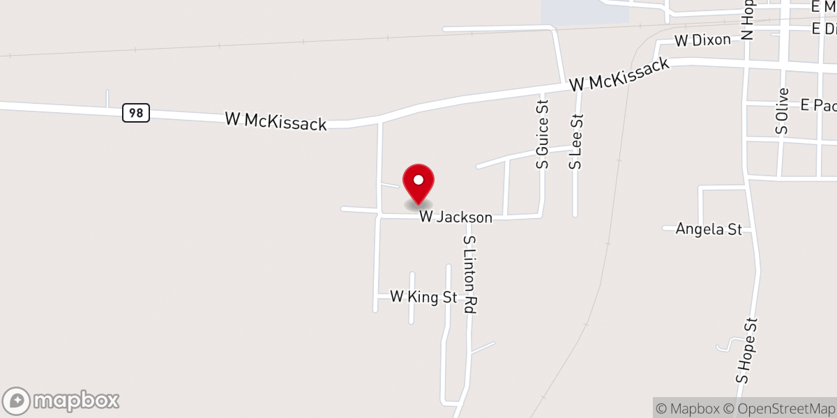 Map showing location of Saint John II Baptist Church