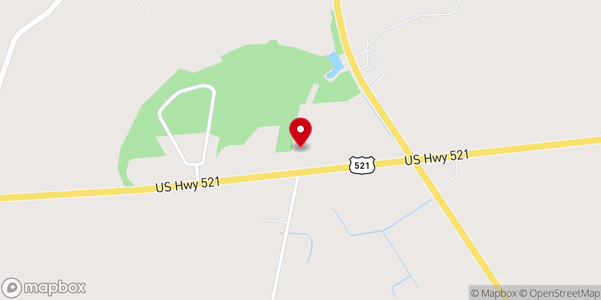 Map showing location of Love Assembly Worship Center