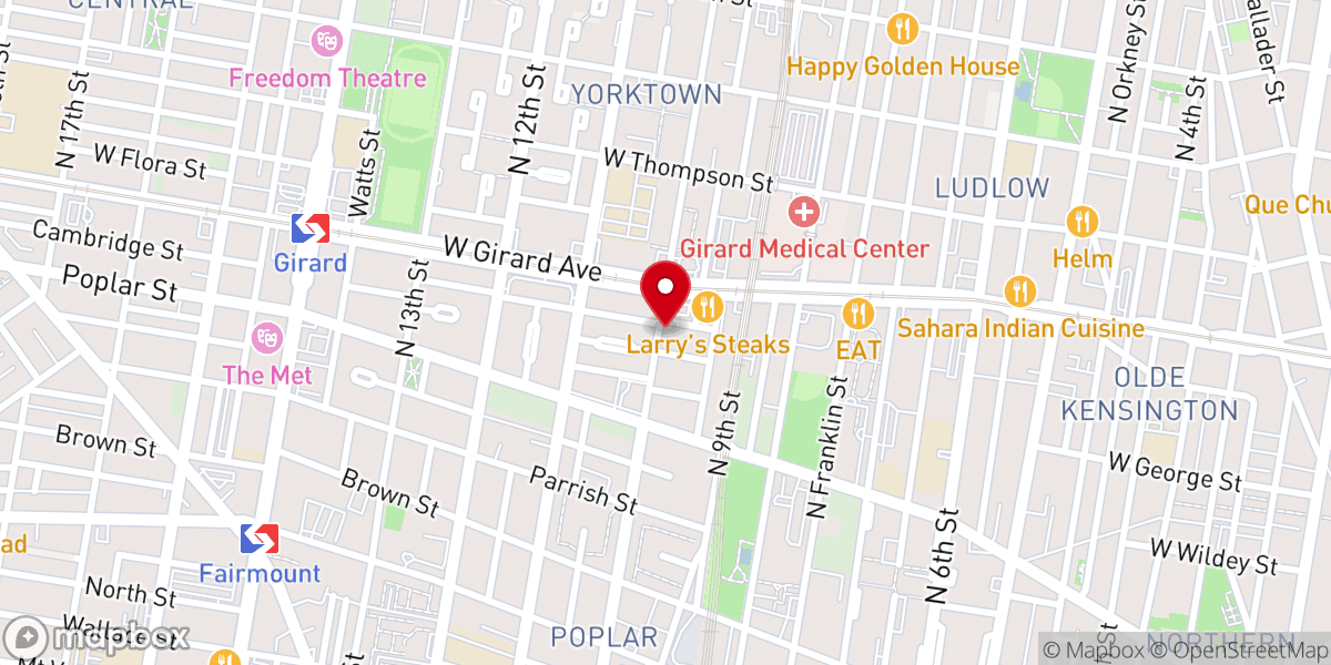Map showing location of Childs Memorial Baptist Church