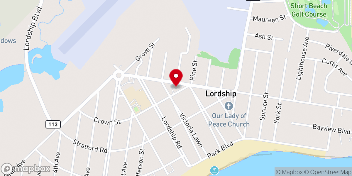 Map showing location of Lordship Community Church