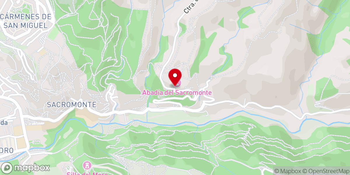 Map showing location of Abadía del Sacromonte