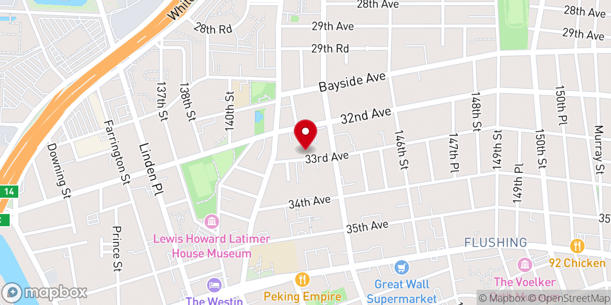 Map showing location of Evergreen Pres. Church