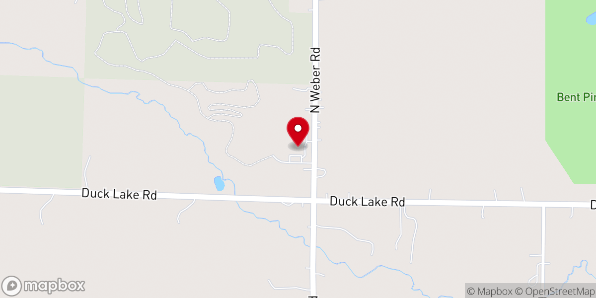 Map showing location of Fruitland Covenant Church