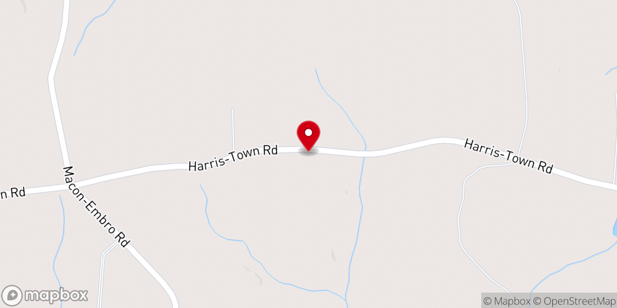 Map showing location of Mt Zion Baptist Church