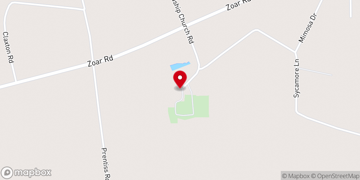 Map showing location of Friendship Congregation Christian