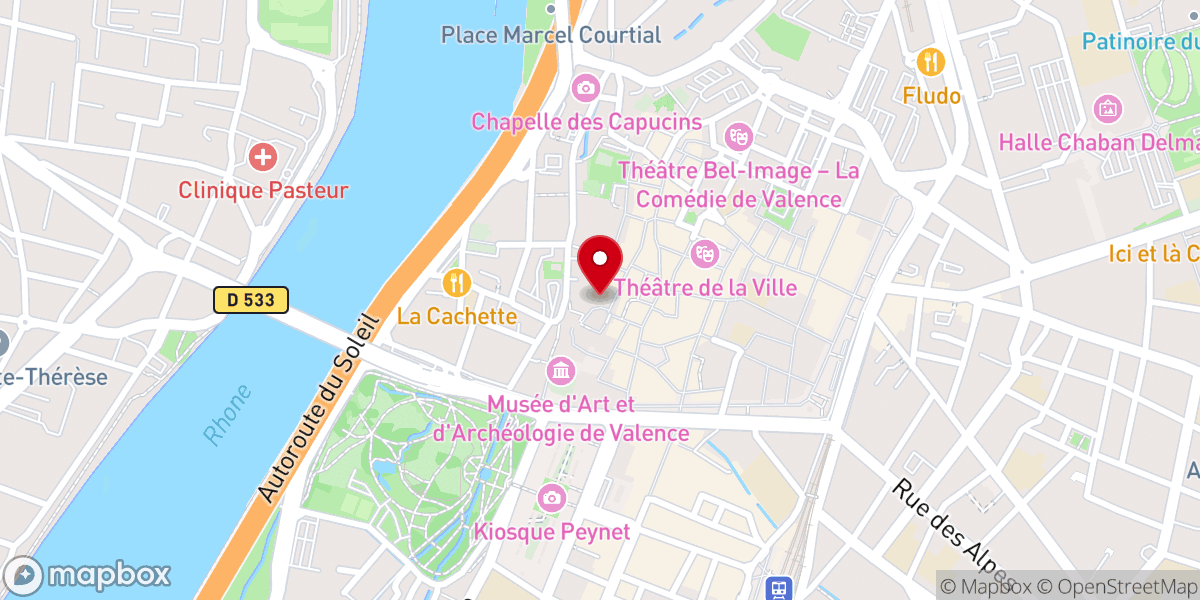 Map showing location of Eglise Catholique
