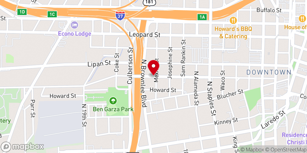 Map showing location of Iglesia Metodista Unida Church