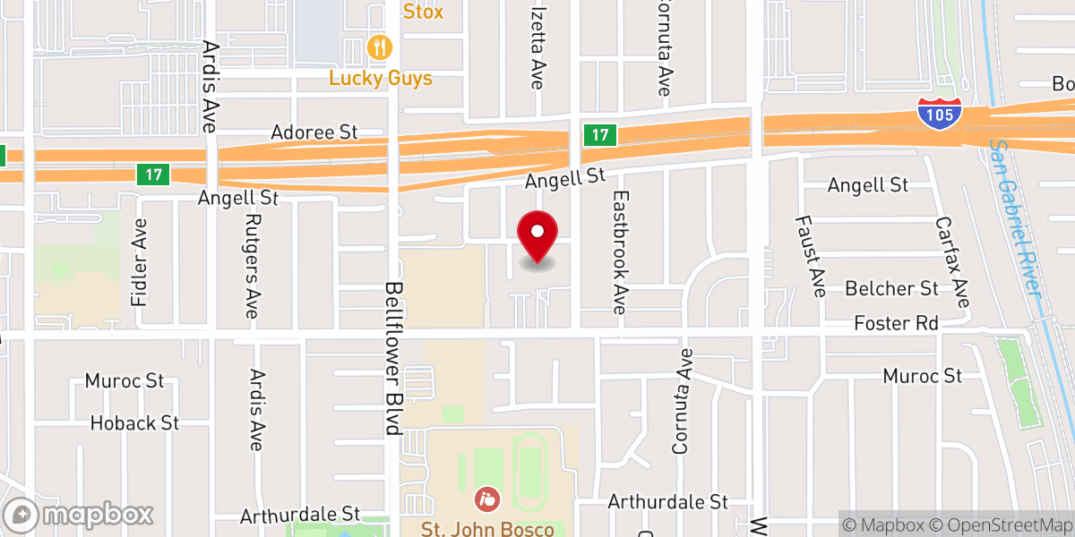 Map showing location of LEV Church