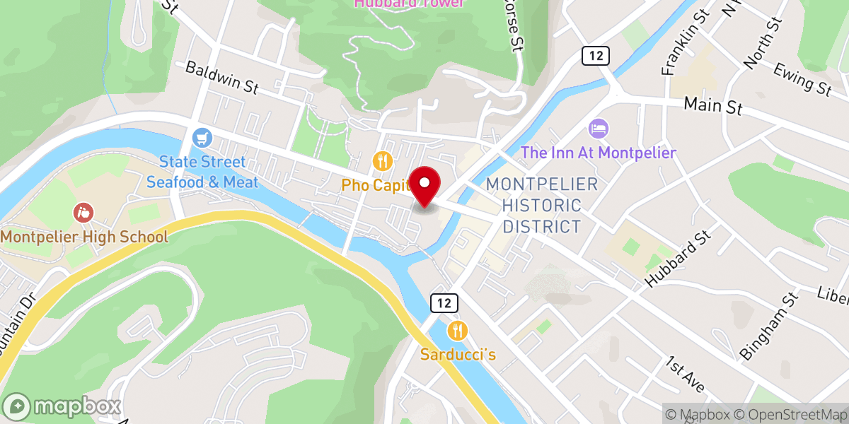 Map showing location of Christ Church Parish House