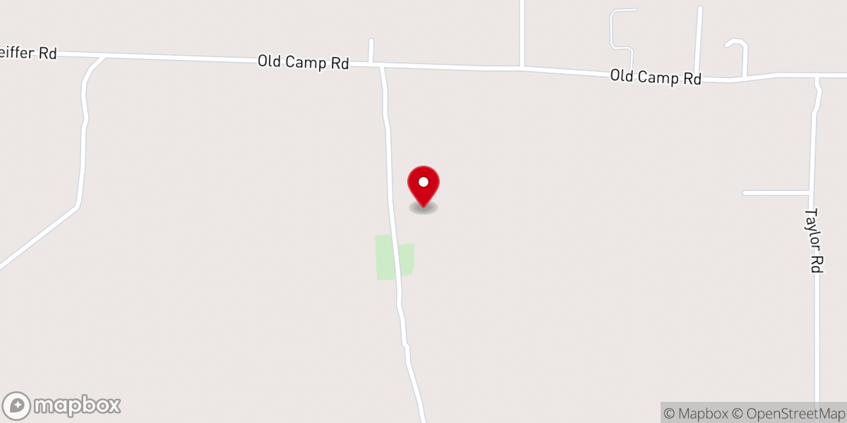 Map showing location of Liberty Church