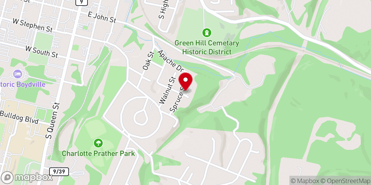 Map showing location of Berkeley Place United Methodist Church