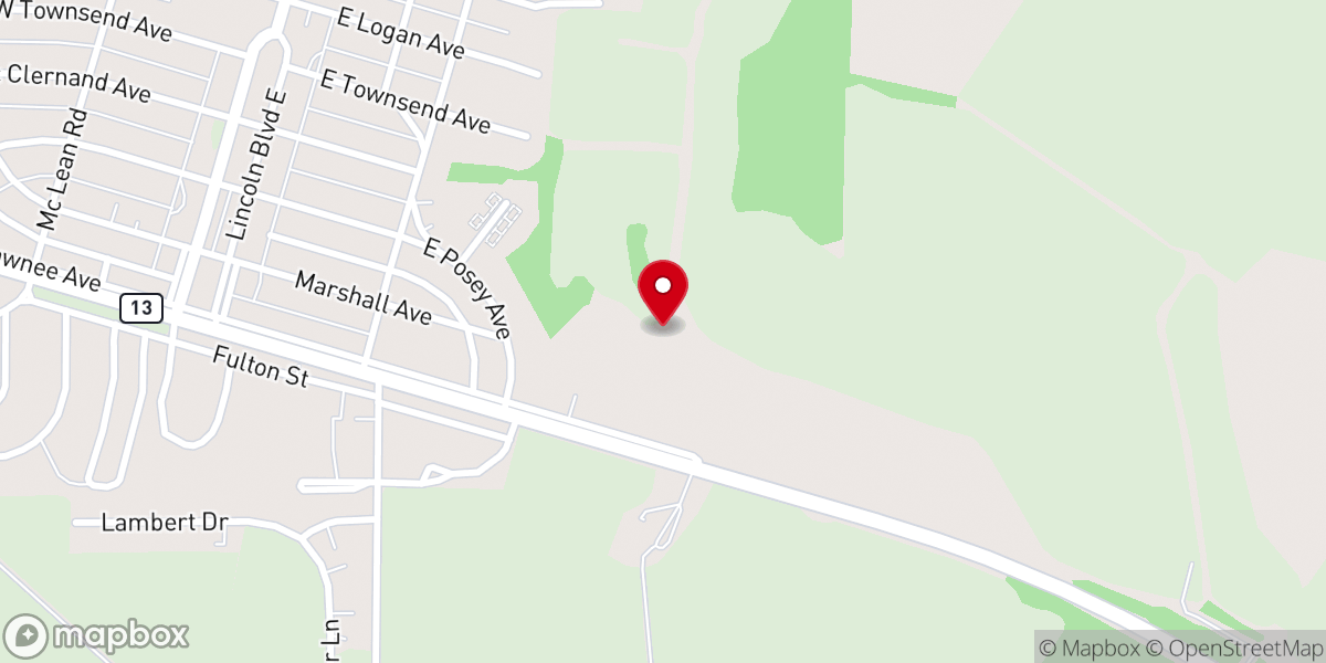 Map showing location of First Independent Baptist Church