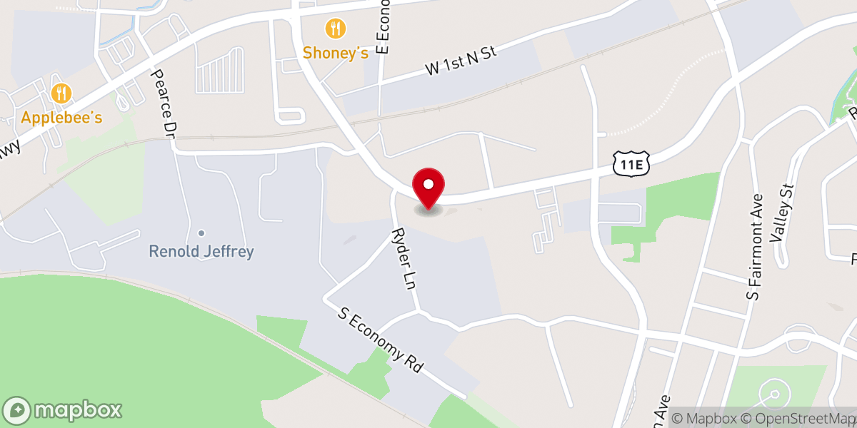 Map showing location of Dominion Life Worship Center