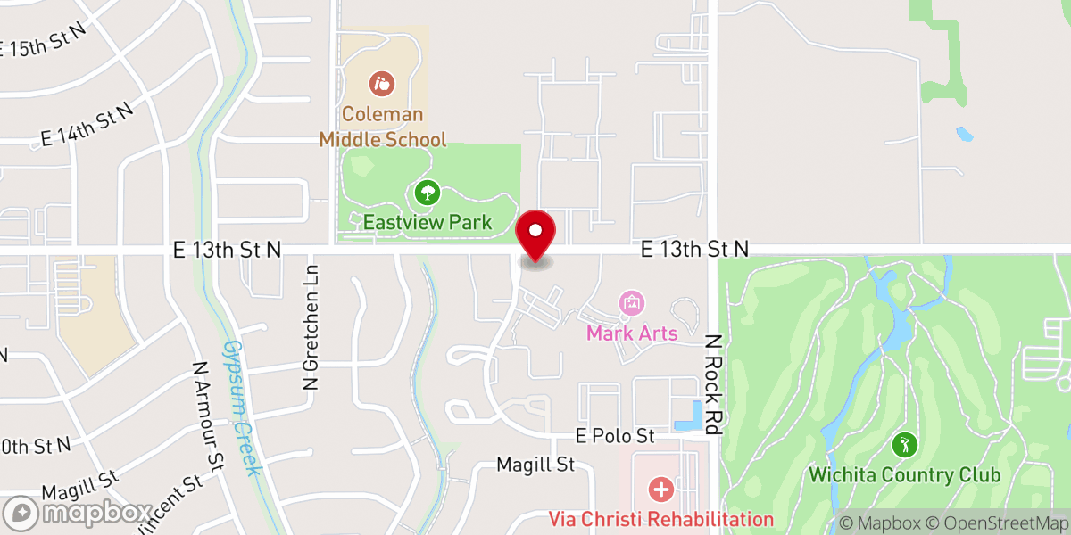 Map showing location of Reformation Lutheran Church