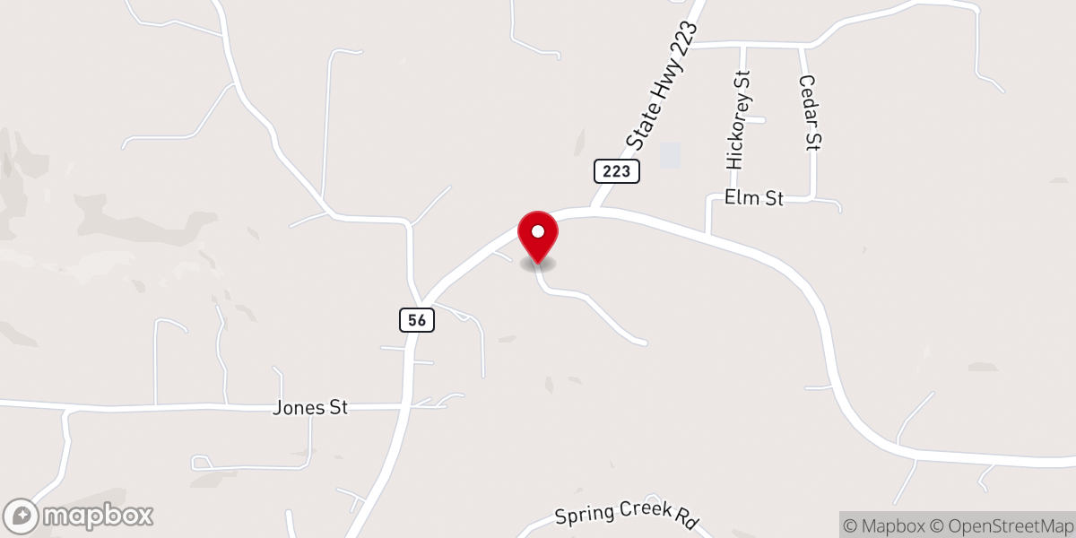 Map showing location of First Baptist Church Parsonage