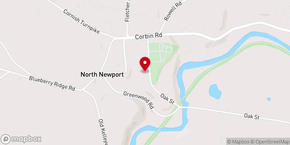 Map showing location of Mountainside Community Church