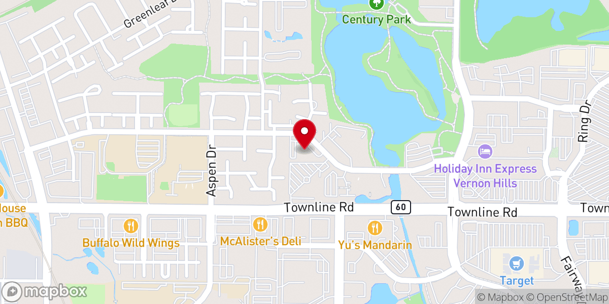 Map showing location of Congregation Or Shalom