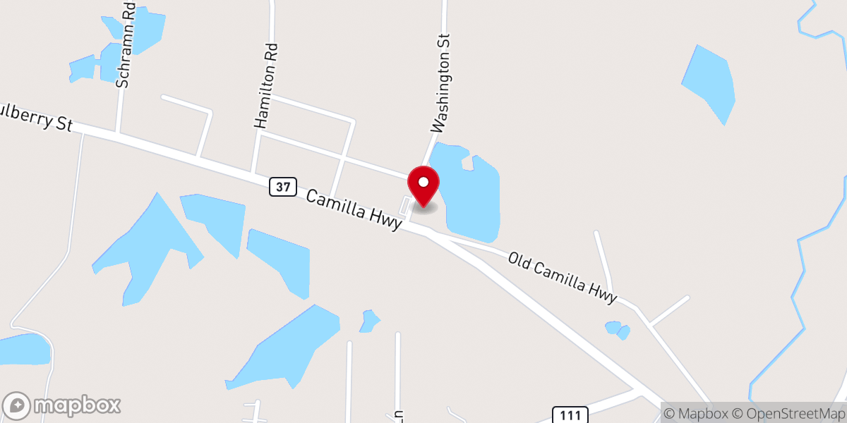 Map showing location of Iglesia Cristiana Pentecostés M.M.M Moultrie G.A