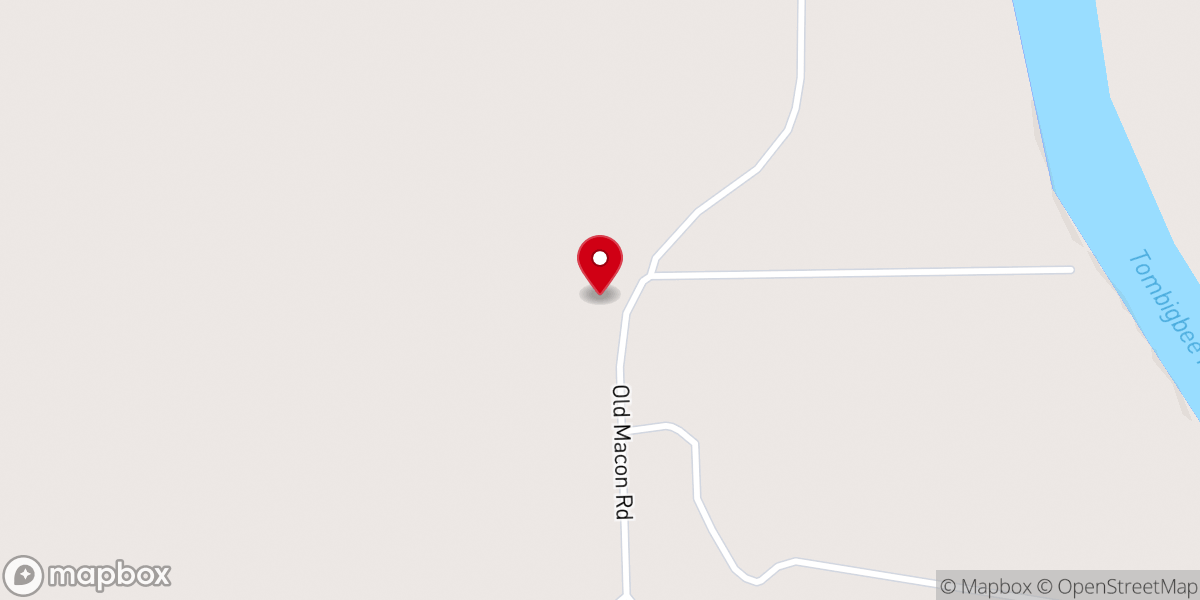 Map showing location of Brick Church